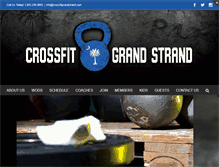 Tablet Screenshot of crossfitgrandstrand.com